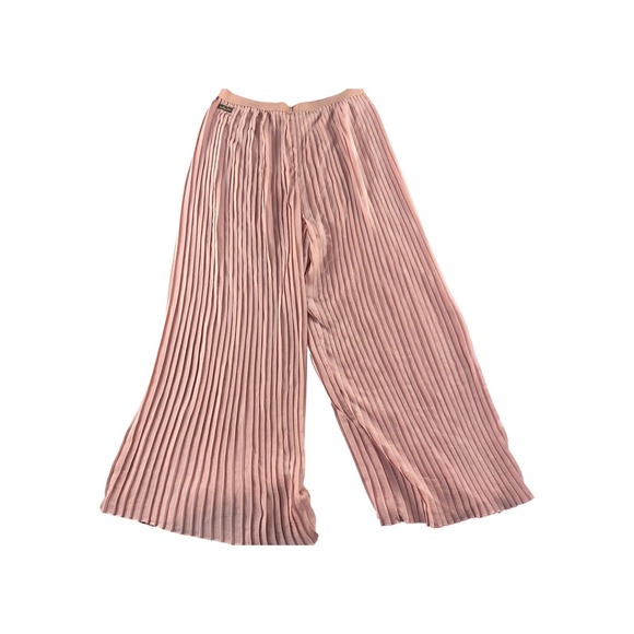 Matilda Jane Pink Pleated Wide Leg Cropped Pants Girls Size 10 - Picture 9 of 9